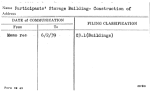 Participants' Storage Building- Construction of