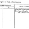 Participant's Work Authorization