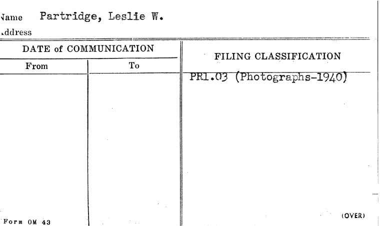 Partridge, Leslie W. - NYPL Digital Collections
