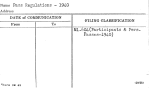 Pass Regulations - 1940