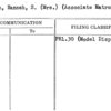 Patchin, Hannah, S. (Mrs.) (Associate Matron)