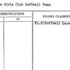Paterson Girls Club Softball Team