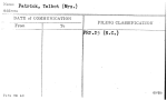 Patrick, Talbot (Mrs.)