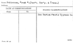 Patterson, Frank R. (Ass't. Sec'y. & Treas.)