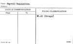 Payroll Requisition