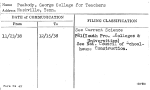 Peabody, George College for Teachers