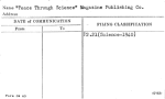 Peace Through Science Magazine Publishing Co.