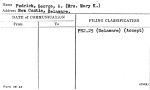 Pedrick, George, A. (Mrs. Mary K.)