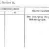 Peker, Charles G.