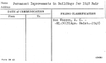 Permanent Improvements in Buildings for 1940 Fair