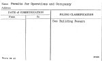 Permits for Operations and Occupancy