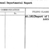 Personnel Departmental Report