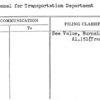 Personnel for Transportation Department