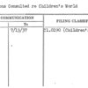 Persons Consulted re Children's World