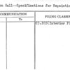 Perylon Hall--Specifications for Repainting Interior of