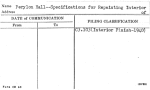 Perylon Hall--Specifications for Repainting Interior of