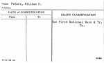 Peters, William H.