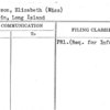 Peterson, Elizabeth (Miss)