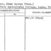 Peterson, Elmer George (Pres.)