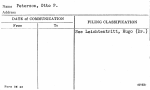 Peterson, Otto P.