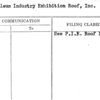 Petroleum Industry Exhibition Roof, Inc.