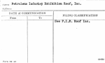 Petroleum Industry Exhibition Roof, Inc.