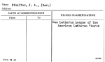 Pfeiffer, J.A., (Rev.)