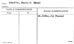 Pfeiffer, Monica D. (Miss)