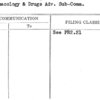 Pharmacology & Drugs Adv. Sub-Comm.