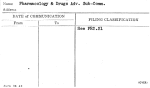 Pharmacology & Drugs Adv. Sub-Comm.