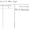 Phenicie, C.R. (Mrs. Lily)