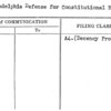 Philadelphia Defense for Constitutional Rights