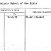 Philadelphia School of the Bible