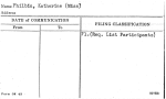 Philbin, Katherine (Miss)