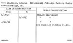 Phillips, Albanus (President) Phillips Packing Co.Inc
