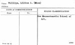 Phillips, Lillian A. (Miss)