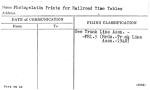 Photogelatin Prints for Railroad Time Tables