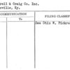 Pickrell & Craig Co. Inc.