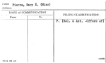 Pierce, Mary E. (Miss)