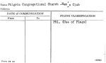 Pilgrim Congregational Church -Men's Club
