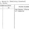 Place, Harold G. (Publicity Director)