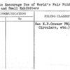 Plan to Encourage Use of World's Fair Folders By Large and Small Exhibitors