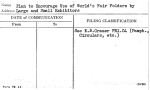 Plan to Encourage Use of World's Fair Folders By Large and Small Exhibitors