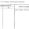 Plan for Foreign Government Section