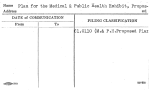 Plan for the Medical & Public Health Exhibit, Proposed