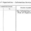Plan of Organization - Information Service Chart