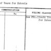 Plan of Tours for Schools