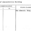 Plans of Administration Building
