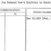 Plans for Federal Gov't Exhibits in Exhibit Areas