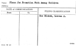 Plans for Promotion Work Among Children